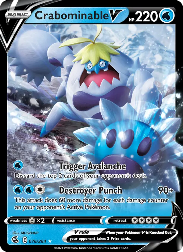 Crabominable V - Fusion Strike #76/264