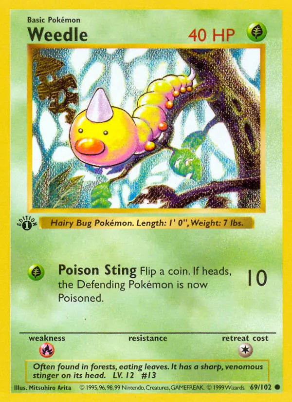 Weedle - Base Set #69/102
