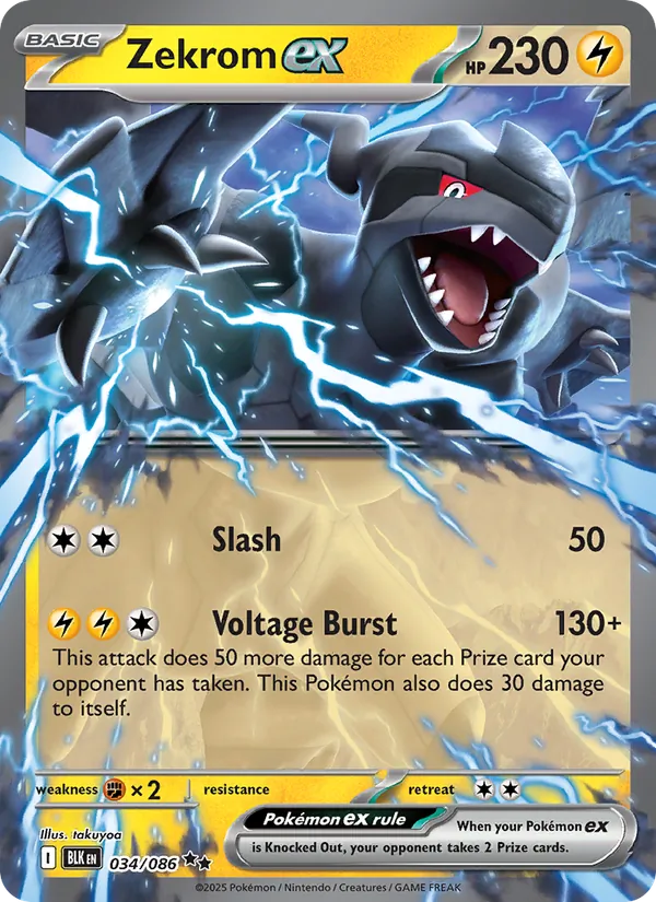Zekrom ex - Black Bolt #034/86