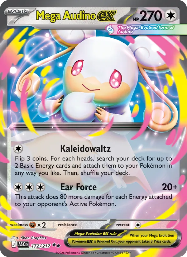 Mega Audino ex - Ascended Heroes #172/217