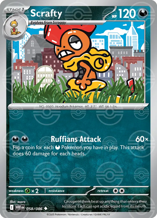 Scrafty (Poke ball pattern)